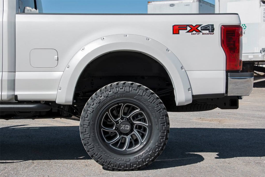 Rough Country Fender Flares Pocket Fender Flares Flat Black Ford Super Duty 2WD/4WD (17-22) Rough Country - F-F21112A