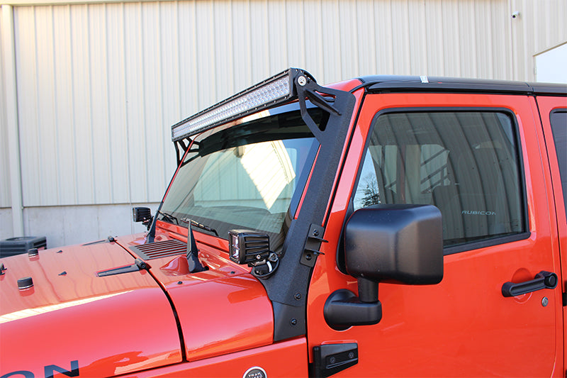 Fishbone Offroad Mounting Brackets(Lighting) Jeep JK 52 Inch Light Bar Bracket 07-18 Wrangler JK Fishbone Offroad - FB21014