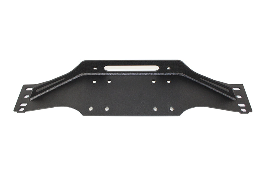 Fishbone Offroad Winch Cover Plate Jeep TJ Winch Plate Steel 97-06 Wrangler TJ Black Textured Powdercoat Piranha Series Fishbone Offroad - FB21052