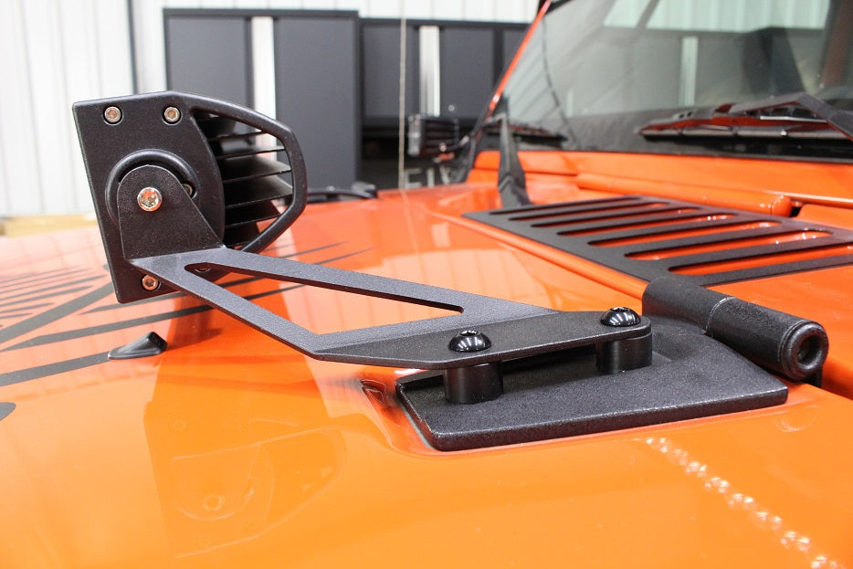 Fishbone Offroad Mounting Brackets(Lighting) Jeep JK Hood Light Mount Brackets 07-18 Wrangler JK Fishbone Offroad - FB21066