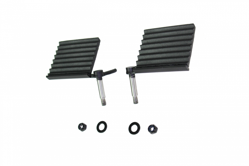 Fishbone Offroad Foot Pegs Jeep Foot Peg Set 76-06 CJ YJ TJ Wrangler Gloss Black Fishbone Offroad - FB21078