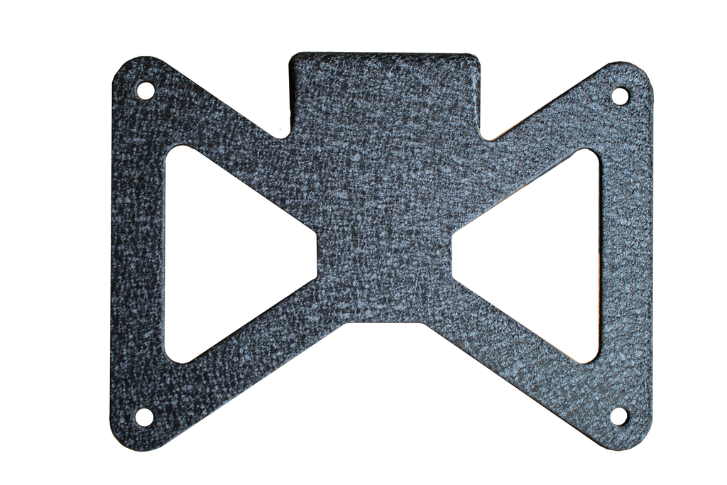 Fishbone Offroad License Plate Bracket Jeep JL Hawse Fairlead License Plate Mount For 18-Pres Wrangler JL Black Aluminum Fishbone Offroad - FB21098