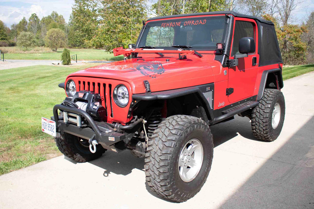 Fishbone Offroad Jack Mount 1997-2006 Jeep Wrangler TJ Hi- Lift Jack Mount Fishbone Offroad - FB21313