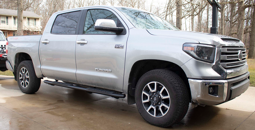 Fishbone Offroad Side Steps 07-21 Tundra Crew Cab 5 Inch Oval Side Steps Fishbone Offroad - FB21387