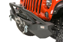 Load image into Gallery viewer, Fishbone Offroad Front Winch Bumpers Jeep JK Front Winch Bumper W/LEDs Full Width 07-18 Wranger JK Black Texured Powercoated Fishbone Offroad - FB22003