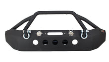 Load image into Gallery viewer, Fishbone Offroad Front Winch Bumpers Jeep JK Front Winch Bumper W/LEDs Full Width 07-18 Wranger JK Black Texured Powercoated Fishbone Offroad - FB22003