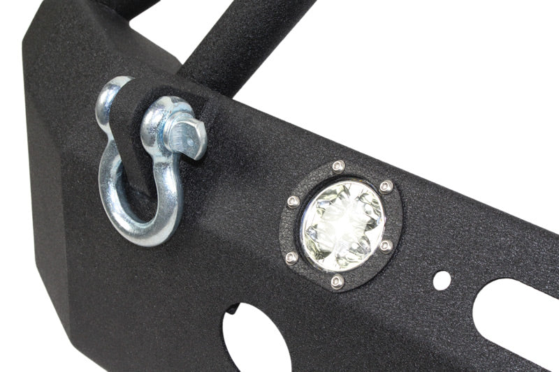 Fishbone Offroad Front Winch Bumpers Jeep JK Front Winch Bumper W/LEDs Full Width 07-18 Wranger JK Black Texured Powercoated Fishbone Offroad - FB22003