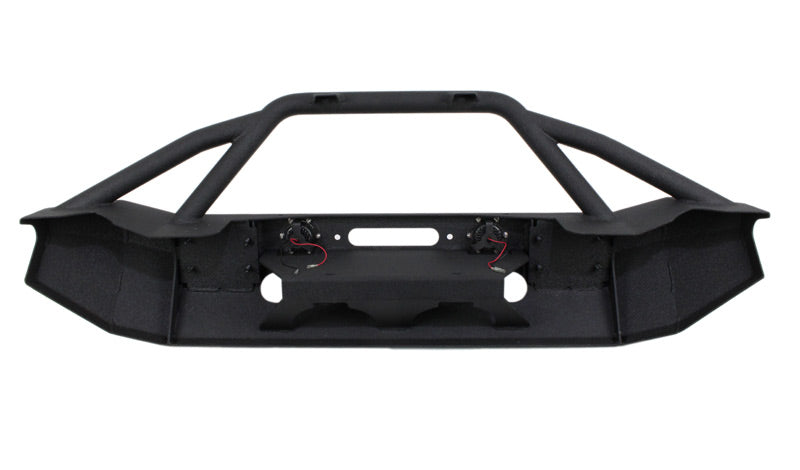 Fishbone Offroad Front Winch Bumpers Jeep JK Front Winch Bumper W/LEDs Full Width 07-18 Wranger JK Black Texured Powercoated Fishbone Offroad - FB22003