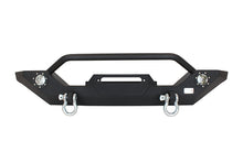 Load image into Gallery viewer, Fishbone Offroad Front Bumpers Jeep TJ/YJ Front Bumper W/LED's 87-06 Wrangler TJ/YJ Steel Black Textured Powercoat Fishbone Offroad - FB22016