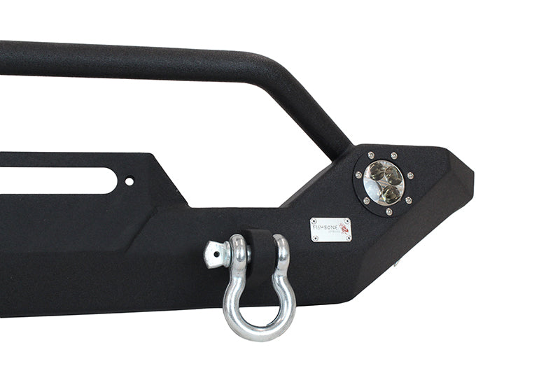 Fishbone Offroad Front Bumpers Jeep TJ/YJ Front Bumper W/LED's 87-06 Wrangler TJ/YJ Steel Black Textured Powercoat Fishbone Offroad - FB22016