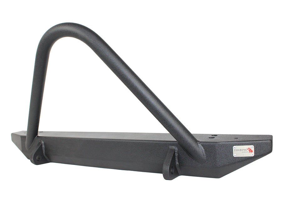 Fishbone Offroad Front Bumpers Jeep TJ Front Bumper W/Stinger 97-06 Wrangler TJ Rubicon and Unlimited Steel Black Textured Powdercoat Piranha Series Fishbone Offroad - FB22047