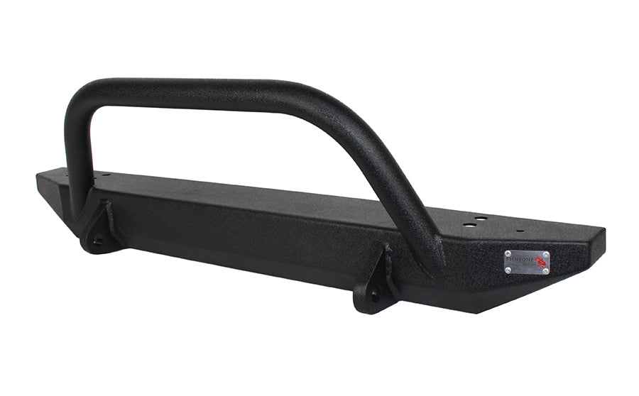 Fishbone Offroad Front Bumpers Jeep TJ Front Bumper W/Winch Guard 97-06 Wrangler TJ Rubicon and Unlimited Steel Black Textured Powdercoat Piranha Series Fishbone Offroad - FB22048