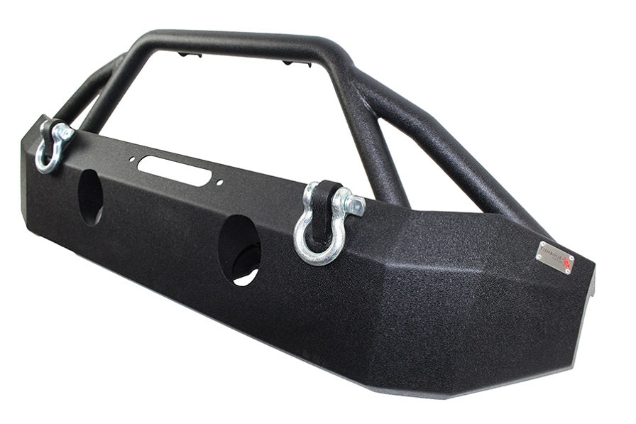 Fishbone Offroad Front Bumpers Jeep JK Front Winch Bumper 07-18 Wrangler JK Full Width Black Powdercoat Fishbone Offroad - FB22068