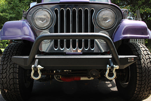 Fishbone Offroad Front Bumpers Jeep YJ Piranha Front Bumper with Tube Guard 87-95 YJ Wrangler Fishbone Offroad - FB22080