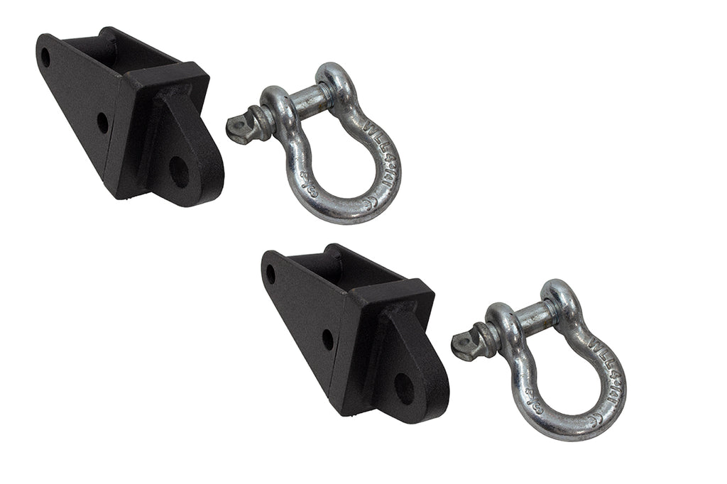 Fishbone Offroad D Ring Bracket Jeep JK Rear D-Ring Frame Mounts 2007 to 2018 JK Wrangler, Rubicon and Unlimited Fishbone Offroad - FB22136