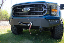 Load image into Gallery viewer, Fishbone Offroad Winch Cover Plate 2021-Present F-150 Pelican Winch Plate Fishbone Offroad - FB22393