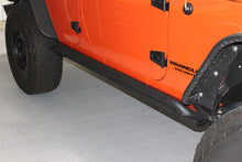 Load image into Gallery viewer, Fishbone Offroad Rock Sliders Jeep JK Rock Slider 07-18 Wrangler JK 4 Door Rubicon Steel Black Textured Powdercoat Fishbone Offroad - FB23011