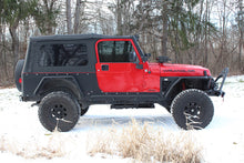 Load image into Gallery viewer, Fishbone Offroad Fenders Jeep TJ Tube Fender Set Of 4 Front and Rear 97-06 Wrangler TJ Steel Black Textured Powdercoat Fishbone Offroad - FB23029