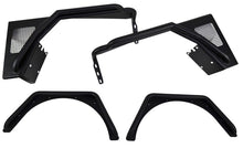 Load image into Gallery viewer, Fishbone Offroad Fenders Jeep TJ Tube Fender Set Of 4 Front and Rear 97-06 Wrangler TJ Steel Black Textured Powdercoat Fishbone Offroad - FB23029