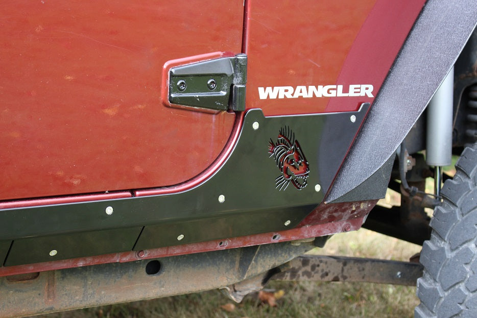 Fishbone Offroad Rocker Guards Jeep JK Rocker Guards Scale Armor 07-18 Wrangler JK 4 Door Fishbone Offroad - FB23053