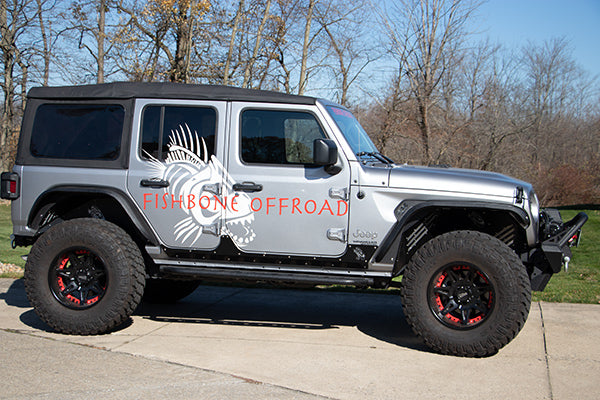 Fishbone Offroad Side Steps Wrangler Armor Panels for 18-Pres Wrangler JL 4DR Fishbone - FB23180