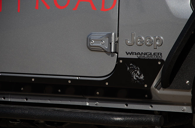 Fishbone Offroad Side Steps Wrangler Armor Panels for 18-Pres Wrangler JL 4DR Fishbone - FB23180