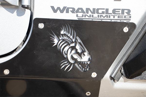 Fishbone Offroad Side Steps Wrangler Armor Panels for 18-Pres Wrangler JL 4DR Fishbone - FB23180