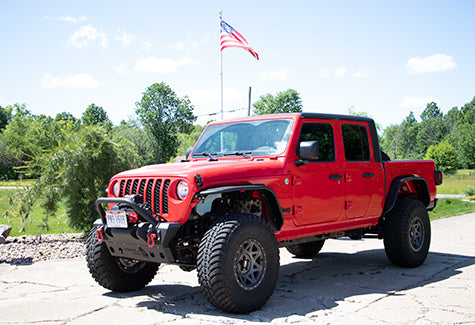 Fishbone Offroad Tube Fenders Gladiator Rear Steel Tube Fenders For 2020 Pres JT GladiatorFishbone Offroad - FB23209R