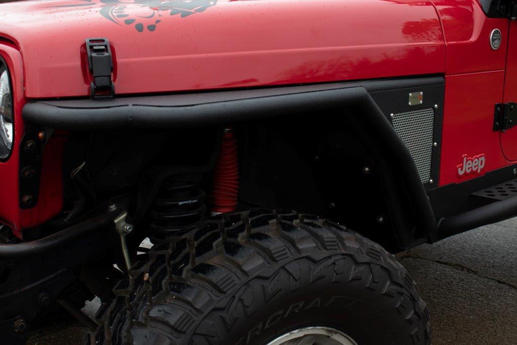 Fishbone Offroad Tube Fenders Wrangler Front Fenders Paintable Mesh Upgrade for 97-06 Wrangler Fishbone - FB23239