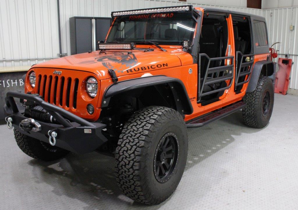 Fishbone Offroad Tube Doors Jeep JK Tube Doors 07-18 Wrangler JK 4 Door Front/Rear Fishbone Offroad - FB24022