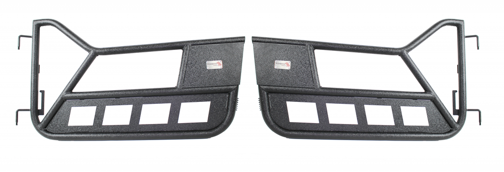 Fishbone Offroad Tube Doors Jeep TJ Front Tube Doors 97-06 Wrangler TJ Black Textured Powdercoat Steel Fishbone Offroad - FB24077