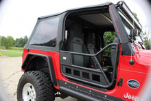 Load image into Gallery viewer, Fishbone Offroad Tube Doors Jeep TJ Front Tube Doors 97-06 Wrangler TJ Black Textured Powdercoat Steel Fishbone Offroad - FB24077