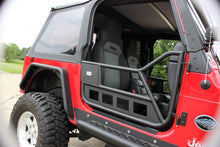 Load image into Gallery viewer, Fishbone Offroad Tube Doors Jeep TJ Front Tube Doors 97-06 Wrangler TJ Black Textured Powdercoat Steel Fishbone Offroad - FB24077
