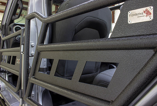 Fishbone Offroad Tube Doors Jeep Front and Rear Tube Doors 2018-Present Wrangler JL Fishbone Offroad - FB24086