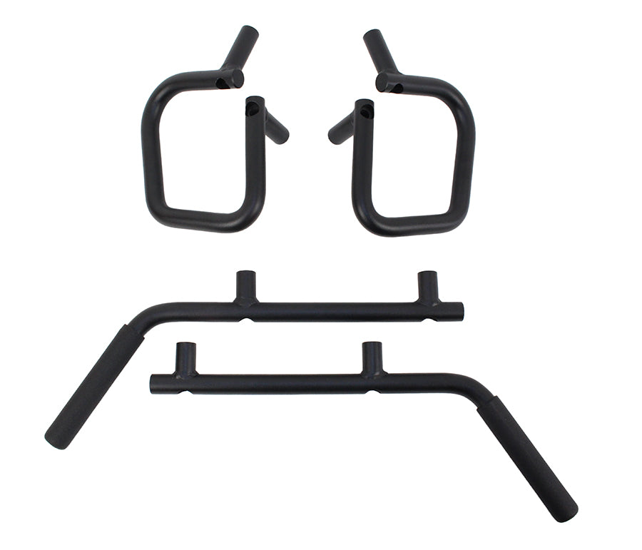 Fishbone Offroad Grab Handles Jeep JK Grab Handles Front and Rear 07-18 Wrangler JK 4 Door Steel Black Textured Powdercoat Fishbone Offroad - FB25034