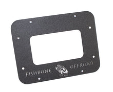 Load image into Gallery viewer, Fishbone Offroad Tail Gate Plate Jeep JK Tailgate Plate 07-18 Wrangler JK Aluminum Black Textured Powercoat Fishbone Offroad - FB31042