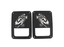 Load image into Gallery viewer, Fishbone Offroad Tail Light Cover Jeep JK Tail Light Covers 07-18 Wrangler JK Black Textured Powdercoat Fishbone Offroad - FB31043