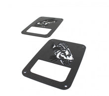 Load image into Gallery viewer, Fishbone Offroad Tail Light Cover Jeep JK Tail Light Covers 07-18 Wrangler JK Black Textured Powdercoat Fishbone Offroad - FB31043