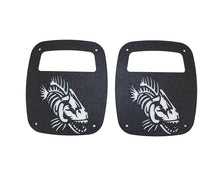 Load image into Gallery viewer, Fishbone Offroad Tail Light Cover Jeep Wrangler CJ YJ TJ Tail Light Covers Black Textured Powdercoat Fishbone Offroad - FB31044