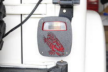 Load image into Gallery viewer, Fishbone Offroad Tail Light Cover Jeep Wrangler CJ YJ TJ Tail Light Covers Black Textured Powdercoat Fishbone Offroad - FB31044