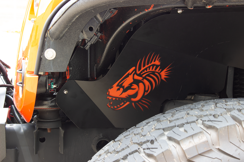 Fishbone Offroad Inner Fender Kit Jeep JK Inner Fender Accent Plate 07-18 Wrangler JK Fishbone Offroad - FB31117