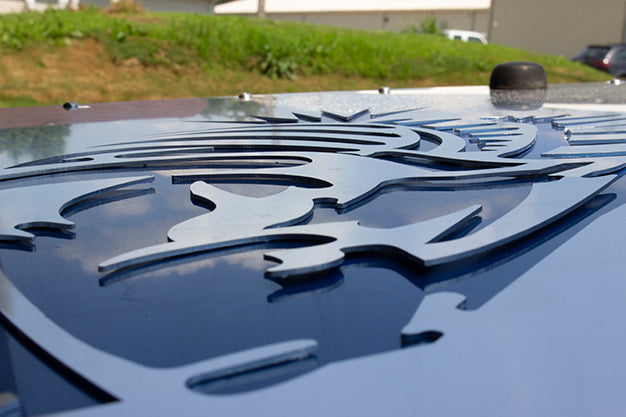 Fishbone Offroad Hood Louver Jeep TJ Hood Louver 97-02 Jeep Wrangler Black Fishbone Offroad - FB31131