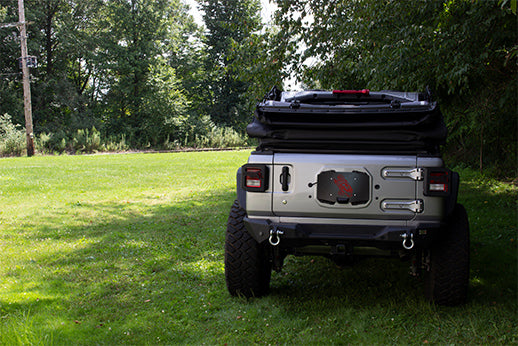 Fishbone Offroad Tail Gate Plate Jeep JL Backside Plate 18-Present Wrangler JL 2 Door Fishbone Offroad - FB31264