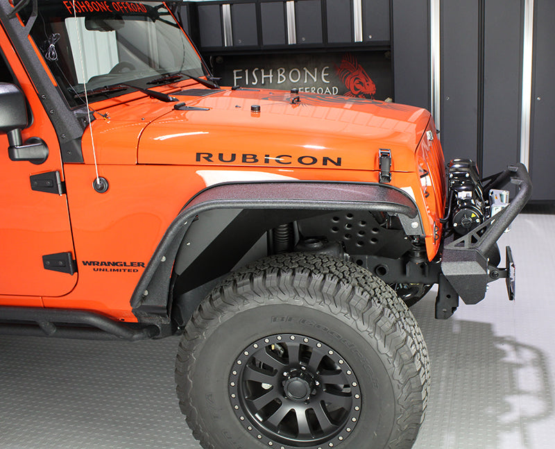 Fishbone Offroad Inner Fender Kit Jeep JK Front Inner Fenders 07-18 Wrangler JK Aluminum Fishbone Offroad - FB33007F