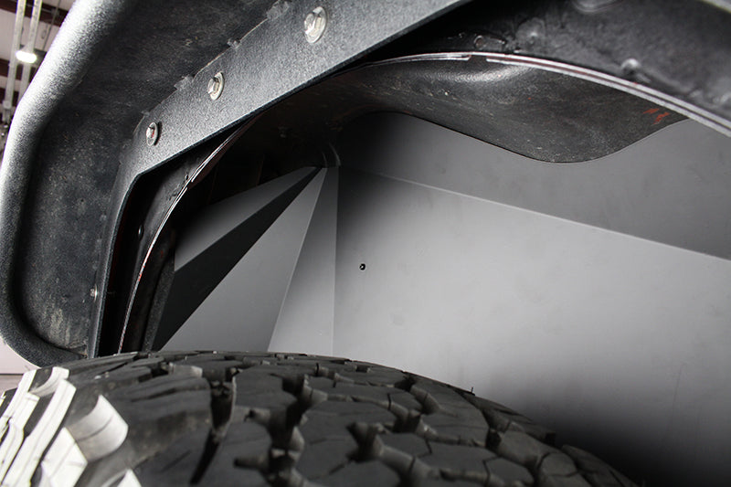 Fishbone Offroad Inner Fender Kit Jeep JK Rear Inner Fenders 07-18 Wrangler JK Aluminum Black Powercoat Fishbone Offroad - FB33007R