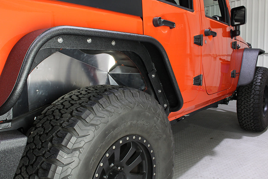 Fishbone Offroad Tube Fenders Jeep JK Inner Fenders 07-18 Wrangler JK Aluminum Fishbone Offroad - FB33069