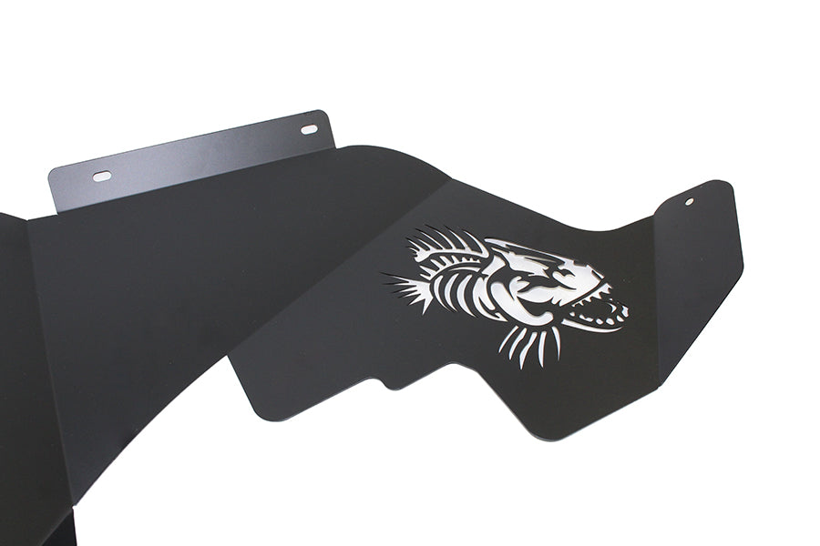 Fishbone Offroad Inner Fender Kit Jeep JK Logo Aluminum Inner Fenders 07-18 Wrangler JK Black Powdercoat Fishbone Offroad - FB33073