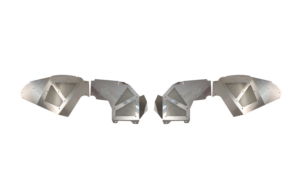 Fishbone Offroad Fenders Jeep JL Inner Fenders For 18-Current Wrangler JL,  2020-Current JT Gladiator Front Pair Aluminum Raw Fishbone Offroad - FB33108F