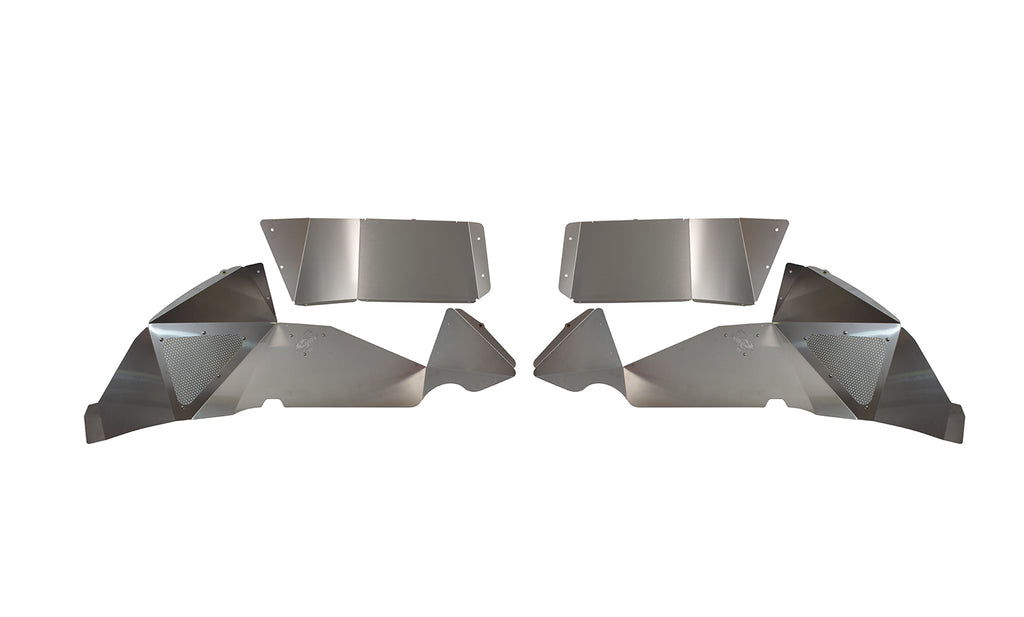 Fishbone Offroad Fenders Jeep JL Inner Fenders For 18-Current Wrangler JL Rear Pair Aluminum Raw Fishbone Offroad - FB33108R