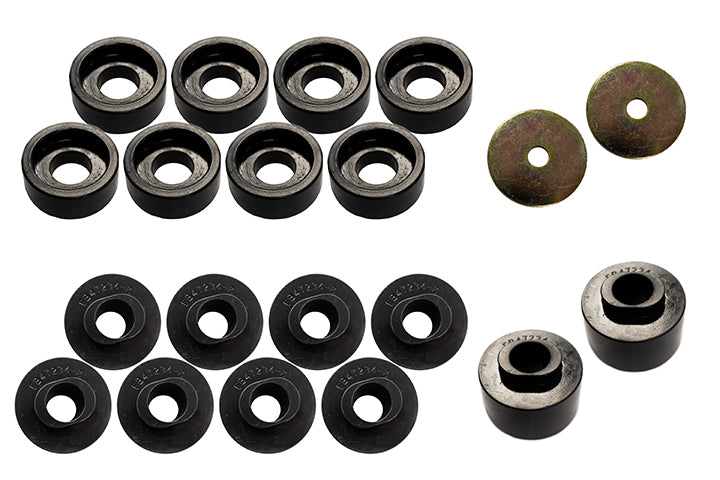 Fishbone Offroad Body Mount Kit F-250 Body Mount Kit 08-18 F-250 Black Poyurethane Fishbone Offroad - FB47234